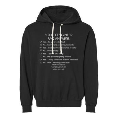 Funny Audio Engineer Definition Sound Technician Guy Gift Garment-Dyed Fleece Hoodie