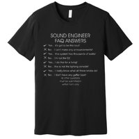 Funny Audio Engineer Definition Sound Technician Guy Gift Premium T-Shirt