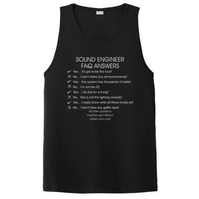 Funny Audio Engineer Definition Sound Technician Guy Gift PosiCharge Competitor Tank