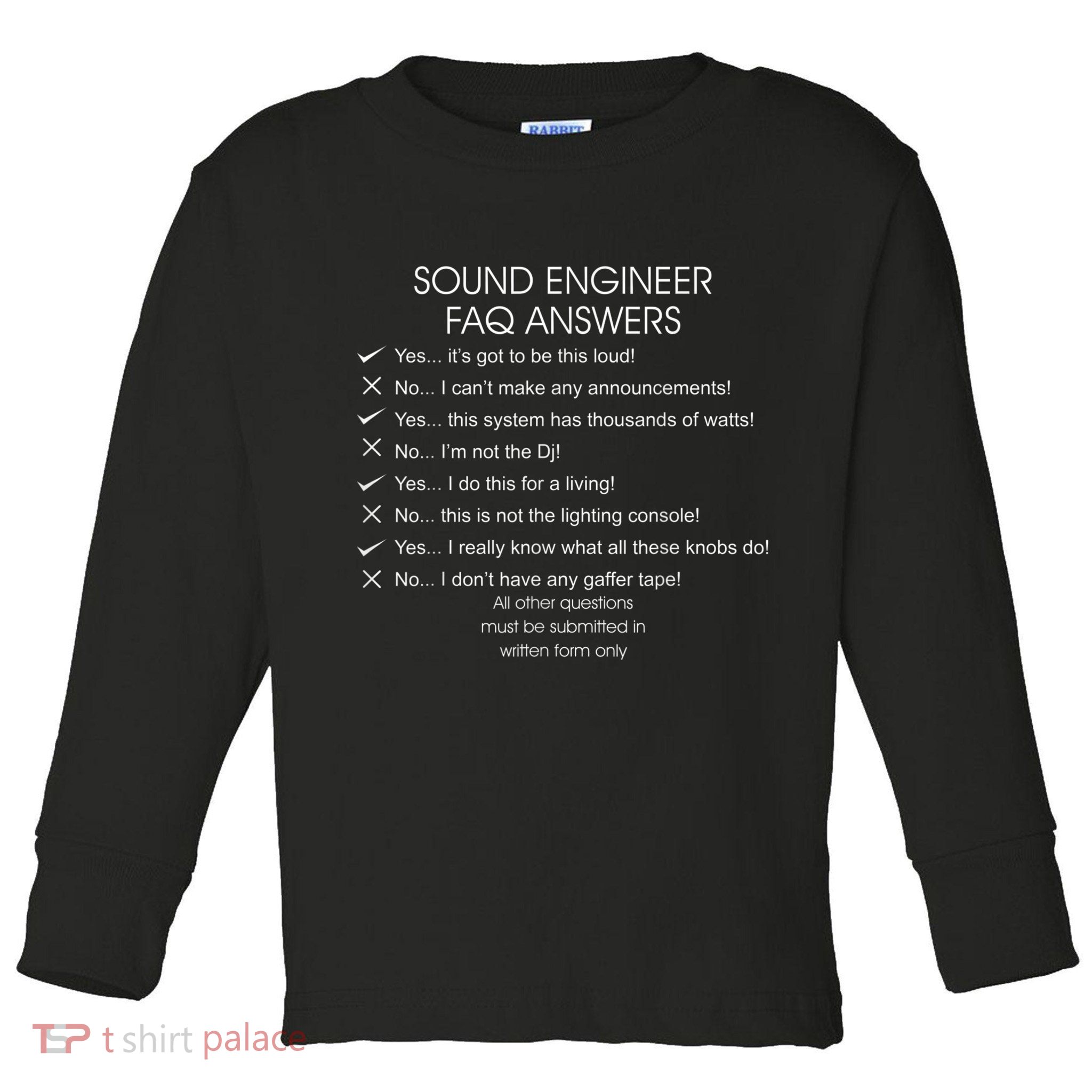 Funny Audio Engineer Definition Sound Technician Guy Gift Toddler Long Sleeve Shirt