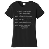 Funny Audio Engineer Definition Sound Technician Guy Gift Women's T-Shirt