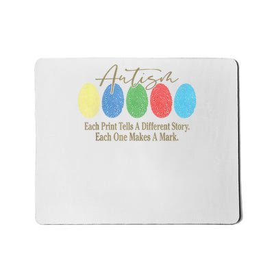Fingerprint Autism Each Print Tells A Different Story Mousepad