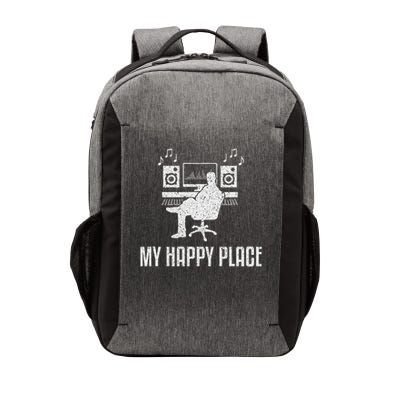 Funny Audio Engineer Music Producer My Happy Place Vector Backpack