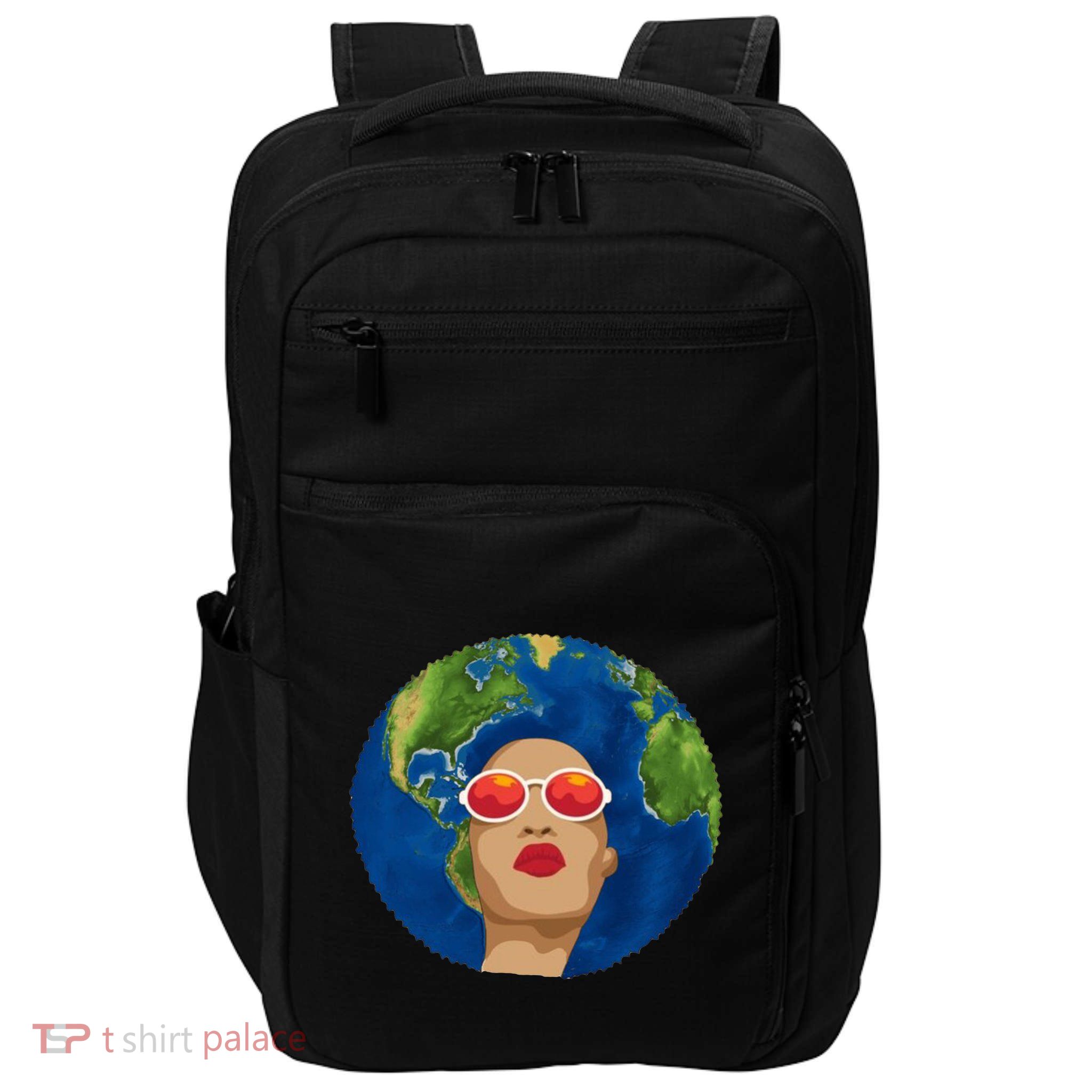 Female Afro Earth Day Impact Tech Backpack