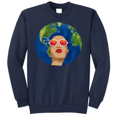 Female Afro Earth Day Sweatshirt