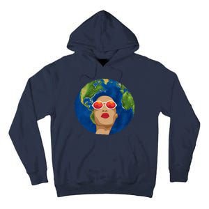 Female Afro Earth Day Tall Hoodie