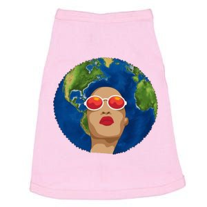 Female Afro Earth Day Doggie Tank