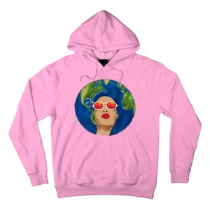 Female Afro Earth Day Hoodie