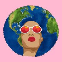 Female Afro Earth Day T-Shirt