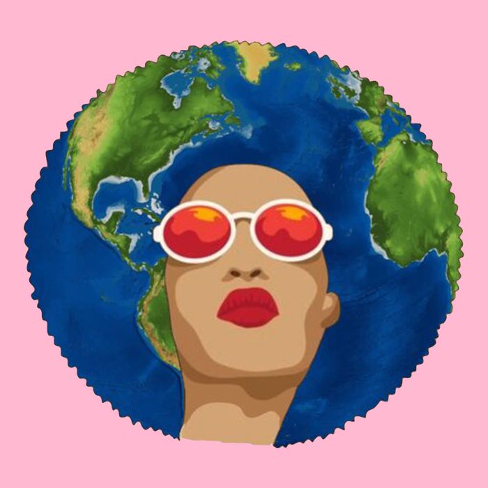 Female Afro Earth Day T-Shirt