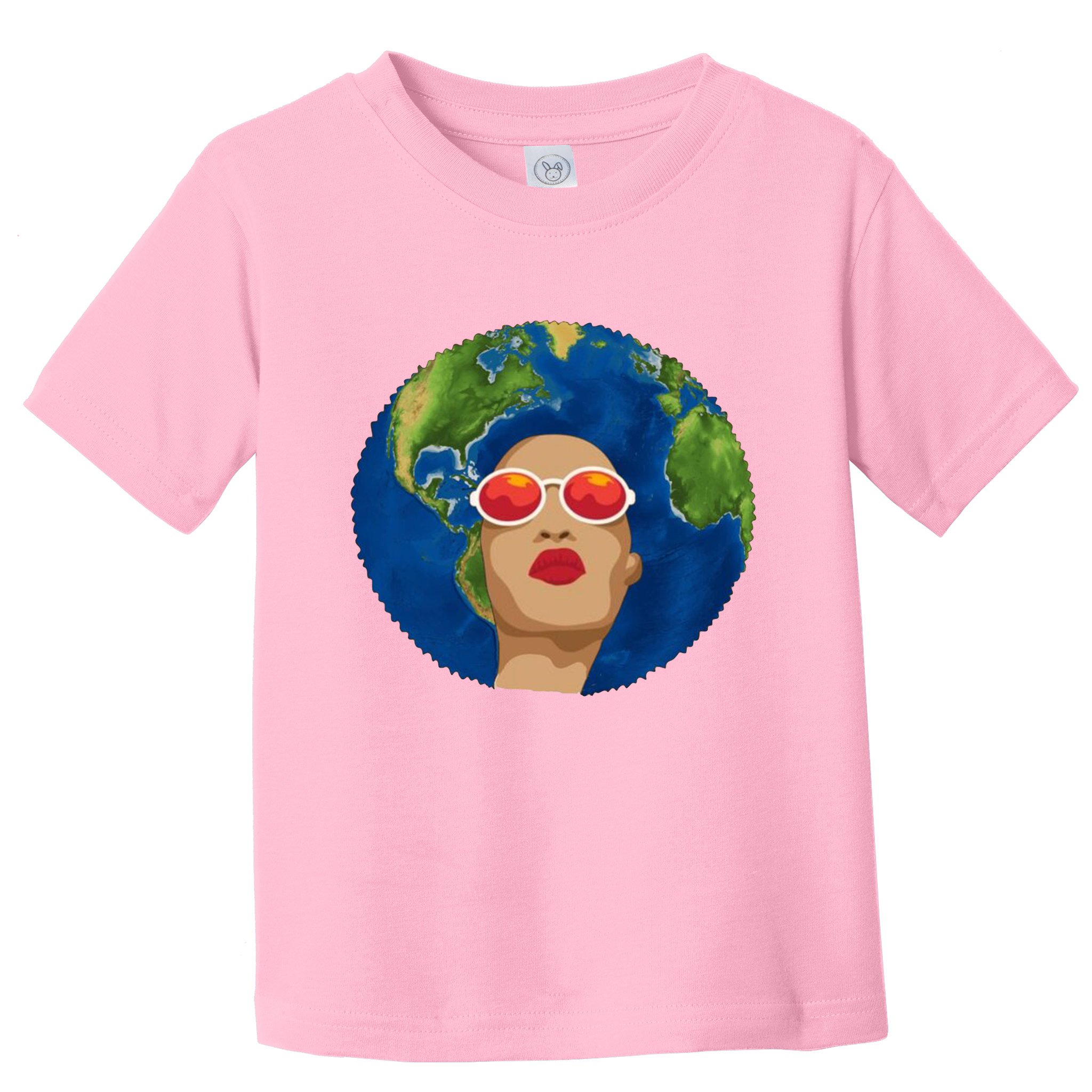 Female Afro Earth Day Toddler T-Shirt
