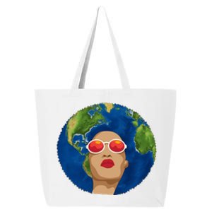 Female Afro Earth Day 25L Jumbo Tote