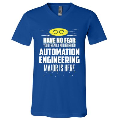 Funny Automation Engineering Major Gift Have No Fear Gift V-Neck T-Shirt