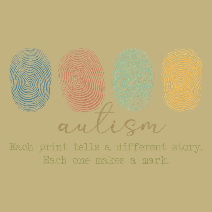 Fingerprint Autism Each Print Tells A Different Story T-Shirt