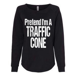 Fun And Easy Halloween Costume Orange Pretend Traffic Cone Womens California Wash Sweatshirt