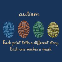 Fingerprint Autism Each Print Tells A Different Story 16 in Basic Backpack