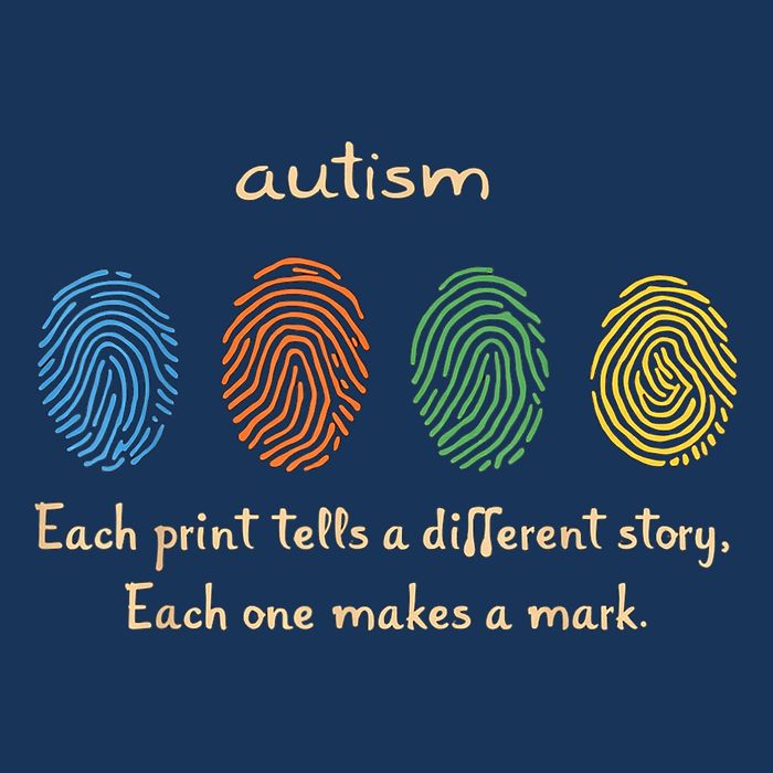 Fingerprint Autism Each Print Tells A Different Story 16 in Basic Backpack