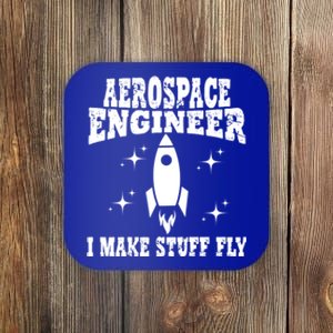 Funny Aerospace Engineer Dad Mom Space Humor Dad Joke Gift Coaster