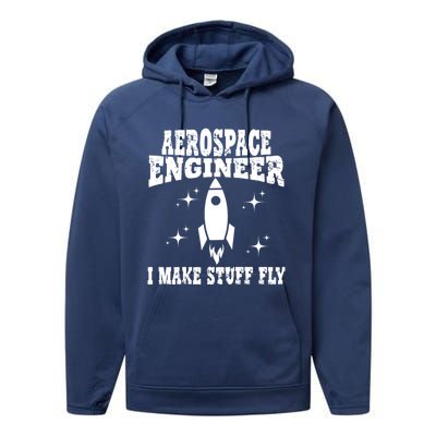 Funny Aerospace Engineer Dad Mom Space Humor Dad Joke Gift Performance Fleece Hoodie