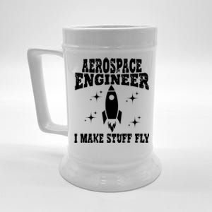 Funny Aerospace Engineer Dad Mom Space Humor Dad Joke Gift Beer Stein