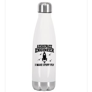 Funny Aerospace Engineer Dad Mom Space Humor Dad Joke Gift Stainless Steel Insulated Water Bottle