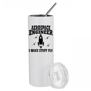 Funny Aerospace Engineer Dad Mom Space Humor Dad Joke Gift Stainless Steel Tumbler