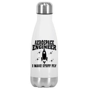 Funny Aerospace Engineer Dad Mom Space Humor Dad Joke Gift Stainless Steel Insulated Water Bottle