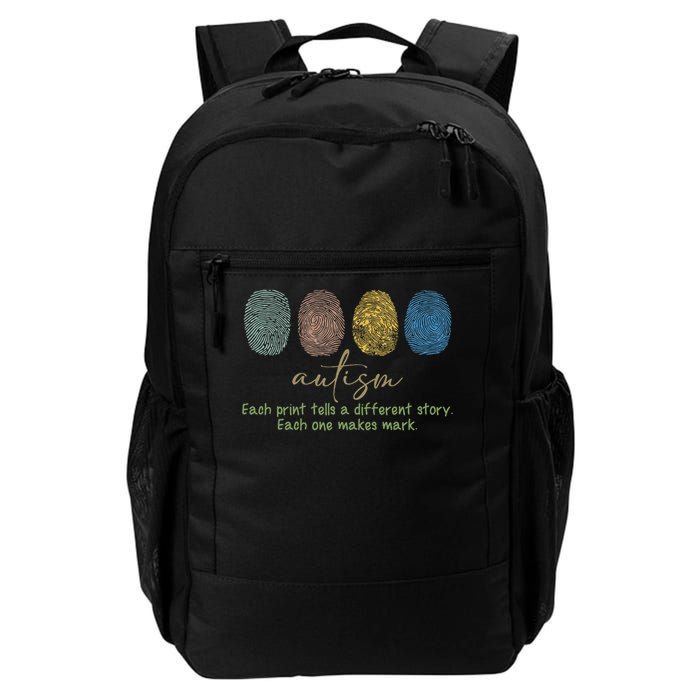Fingerprint Autism Each Print Tells A Different Story Daily Commute Backpack