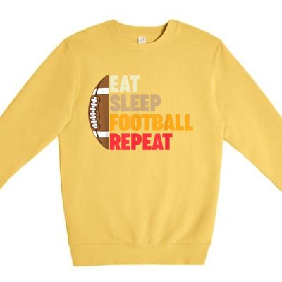 Funny American Football For Football Player Premium Crewneck Sweatshirt