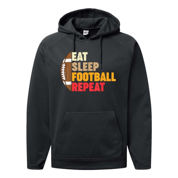 Funny American Football For Football Player Performance Fleece Hoodie