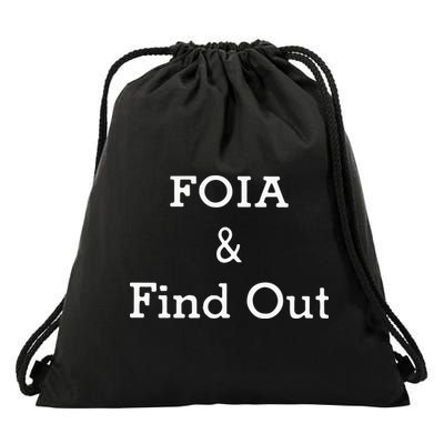 Foia And Find Out Drawstring Bag