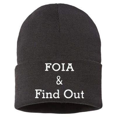 Foia And Find Out Sustainable Knit Beanie