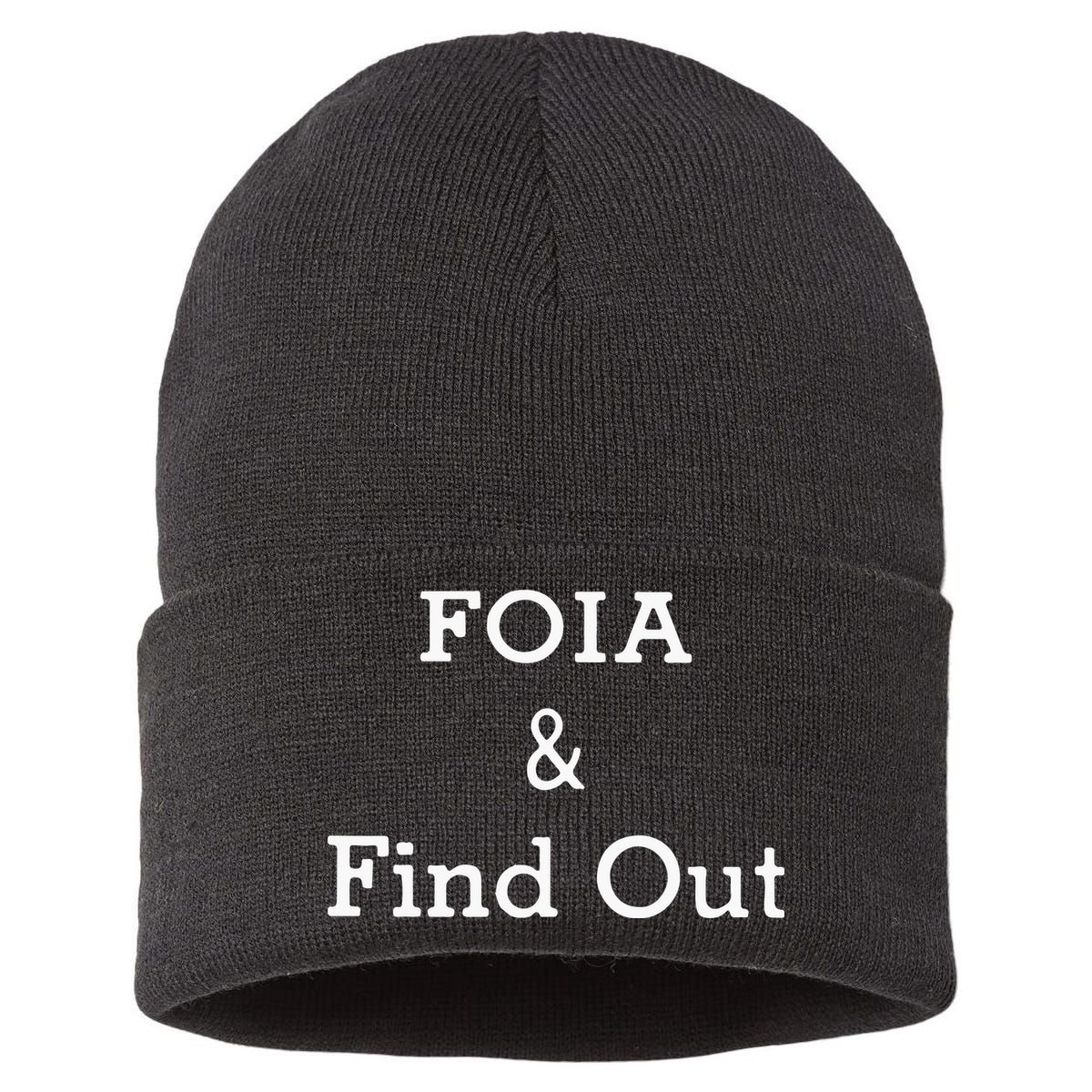 Foia And Find Out Sustainable Knit Beanie