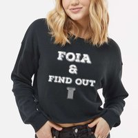 Foia And Find Out Cropped Pullover Crew