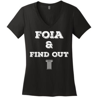 Foia And Find Out Women's V-Neck T-Shirt