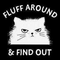 Fluff Around Funny Sarcastic Cat Lady Quote Humor Flexfit Unipanel Trucker Cap