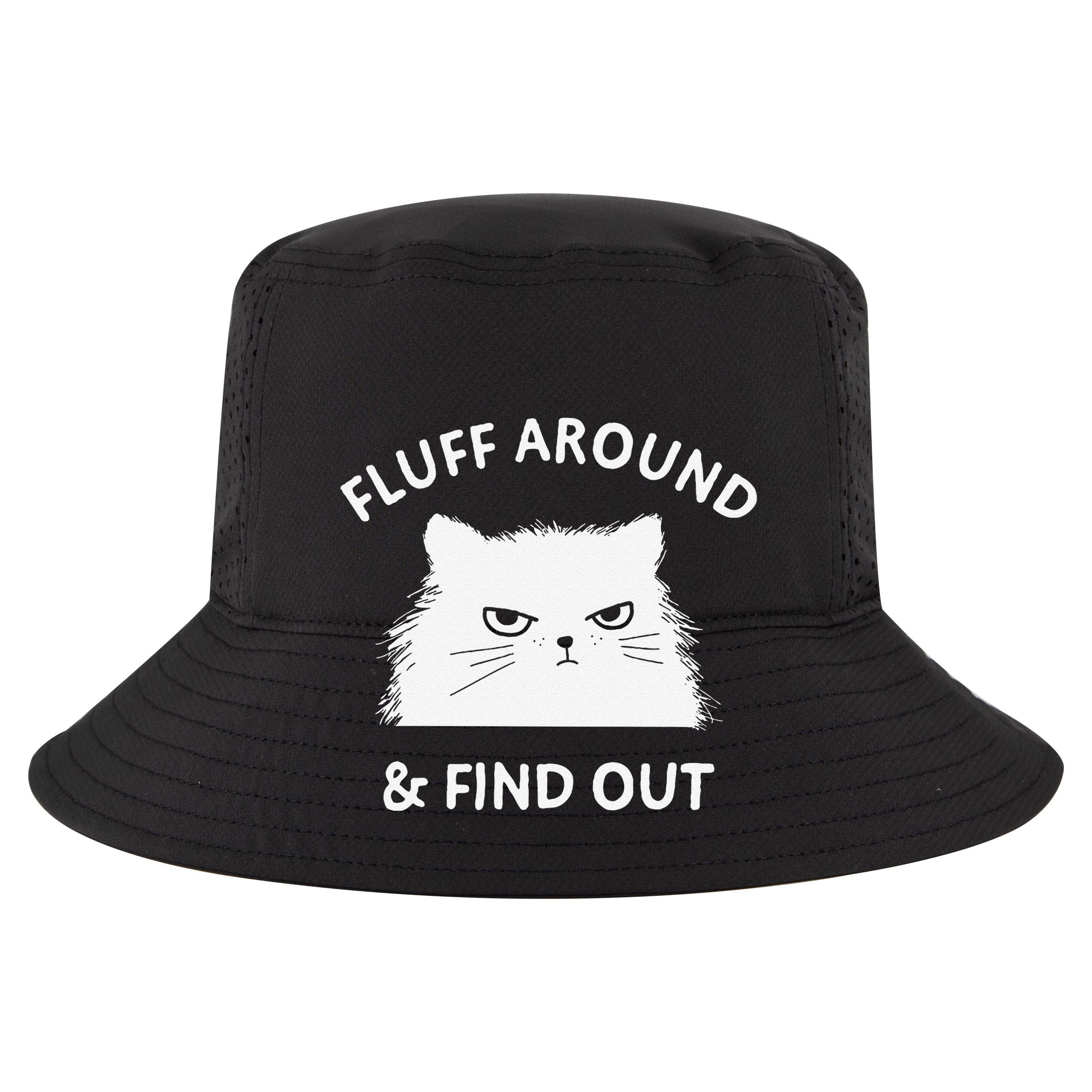 Fluff Around Funny Sarcastic Cat Lady Quote Humor Women's Crop Top Tee