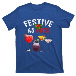 Festive As F Ck Funny Ugly Christmas Holiday Cocktail Juice T-Shirt