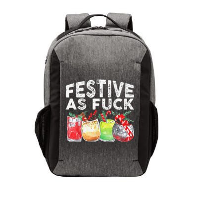 Festive As Fuck Funny Ugly Christmas Holiday Vector Backpack