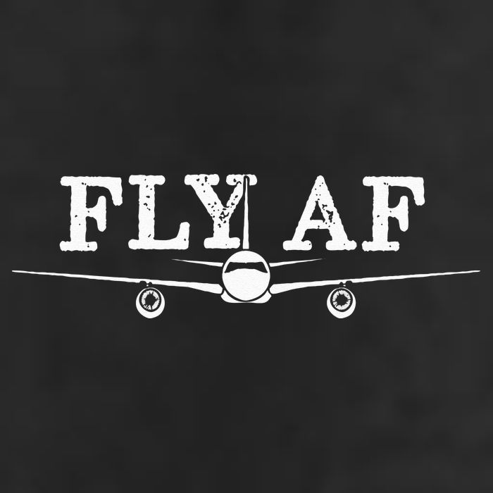 Fly AF Funny Pilot Flight Attendant Gift 7 Panel Mesh Trucker Snapback Hat