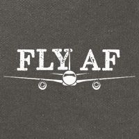 Fly AF Funny Pilot Flight Attendant Gift Cotton Canvas Backpack
