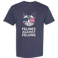 Felines Against Felons Kamala Harris Garment-Dyed Heavyweight T-Shirt