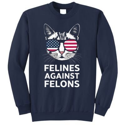 Felines Against Felons Kamala Harris Sweatshirt