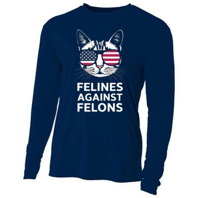 Felines Against Felons Kamala Harris Cooling Performance Long Sleeve Crew