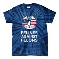 Felines Against Felons Kamala Harris Tie-Dye T-Shirt