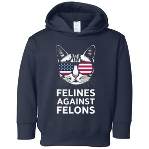 Felines Against Felons Kamala Harris Toddler Hoodie