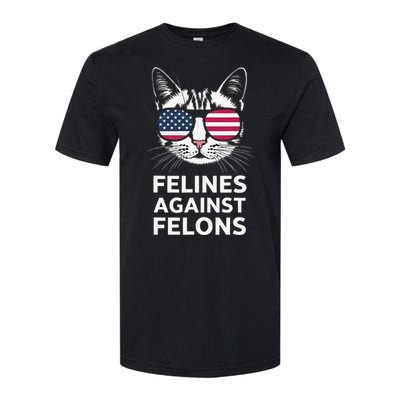 Felines Against Felons Kamala Harris Softstyle CVC T-Shirt