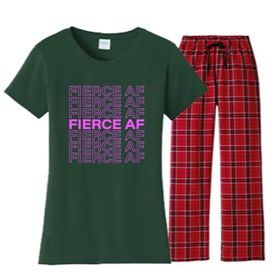 Fierce AF Women's Flannel Pajama Set