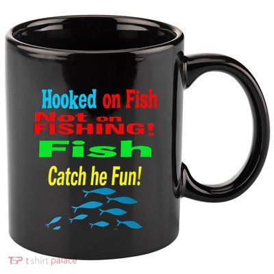 Fish And Fishing Boats Clipart 11oz C Handle Ceramic Mug