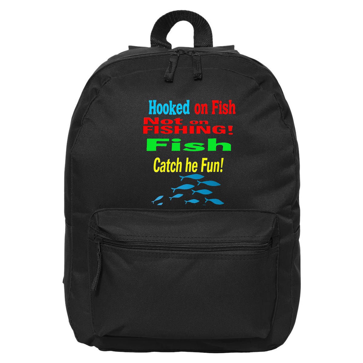Fish And Fishing Boats Clipart 16 in Basic Backpack